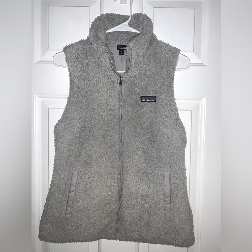 Woman's Patagonia Gray Fleece Vest - medium